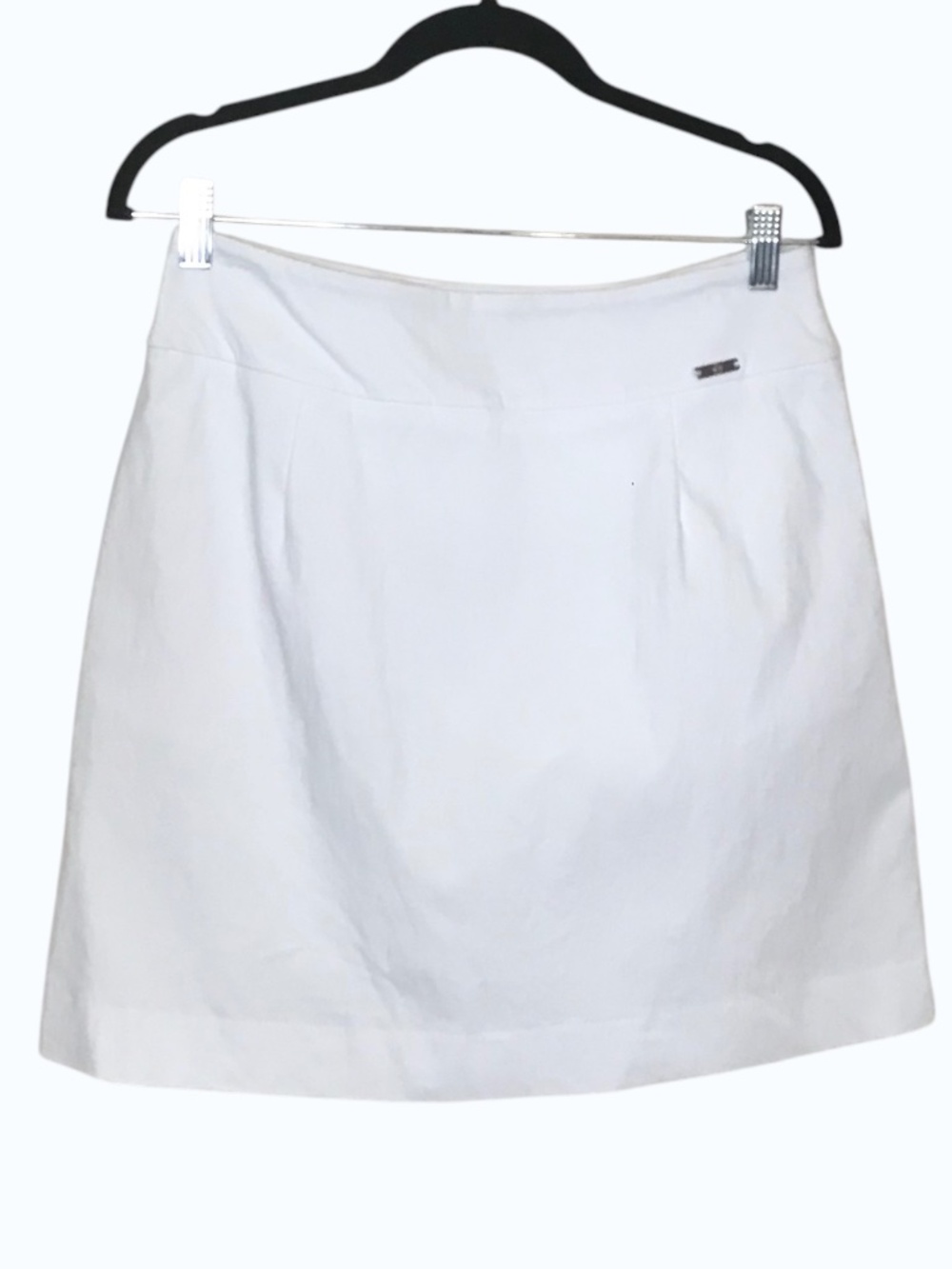 S.C. & Co White Skort Mini Built-In Shorts Clean Minimalist Summer Size S